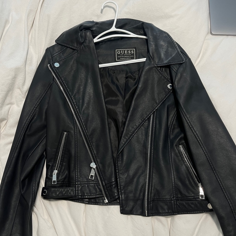 Guess Faux Leather Moto Jacket
